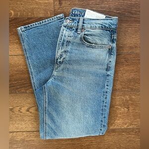 American Eagle Outfitters Super High Rise Ankle Straight Jeans